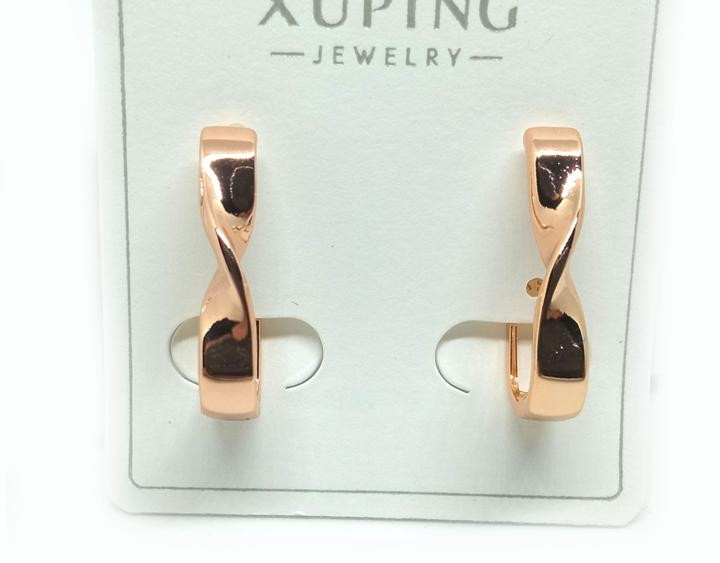 Золотисті сережки для дівчини XuPing