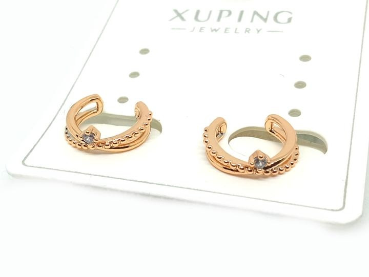Кафі золотисті з камінчиком XuPing