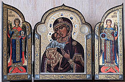 Складень, триптих Божа Матір «Федорівська»