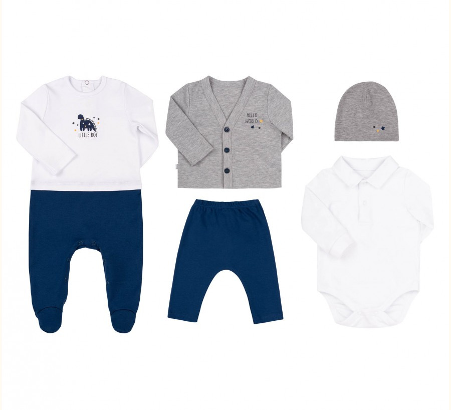 Комплект для хлопчика Бембі КП278 синій сірий 56