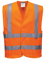 Жилет сигнальный сетчатый Portwest C370 Hi Vis Vest Оранжевый
