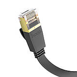 Кабель мережевий для інтернету HOCO US07 General, 3 м, чорний, фото 2