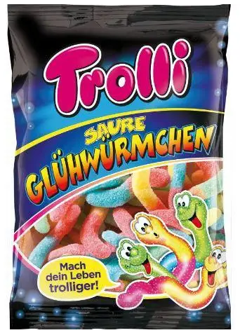 Мармелад Троллі Sour Gloworms 1кг/пак