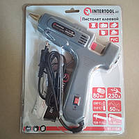 Пістолет клейовий 80 Вт, 230 В, 215-230 °C під стрижні 10.8-11.5 мм, 13-30 г/хв. INTERTOOL RT-1104