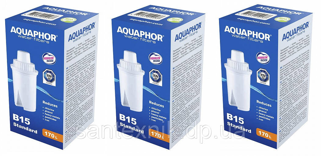 Аквафор В100-15 (В15 Стандарт), змінні модулі (картриджі) для фільтрів ...