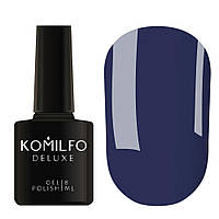 Гель-лак Komilfo Deluxe Series №D296 (синий темный, эмаль), 8 мл
