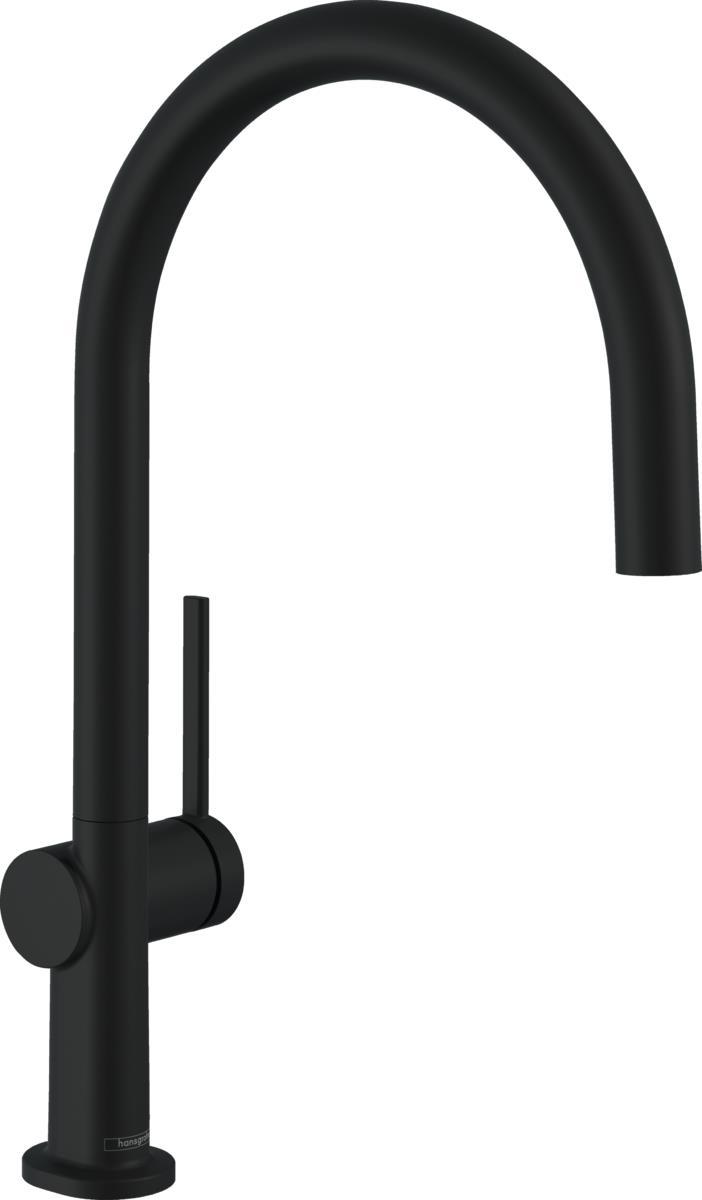 Змішувач для кухні Hansgrohe Talis M54, довж.виливу - 235мм, поворотний, 1важіль, KM220, матовий чор