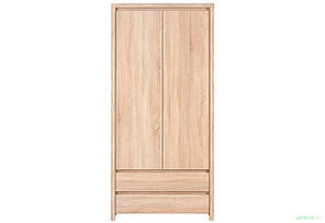 Шафа платтяної SZF 2D2S "Касіан" ( Дуб мілено темний/дуб сонома) BRW