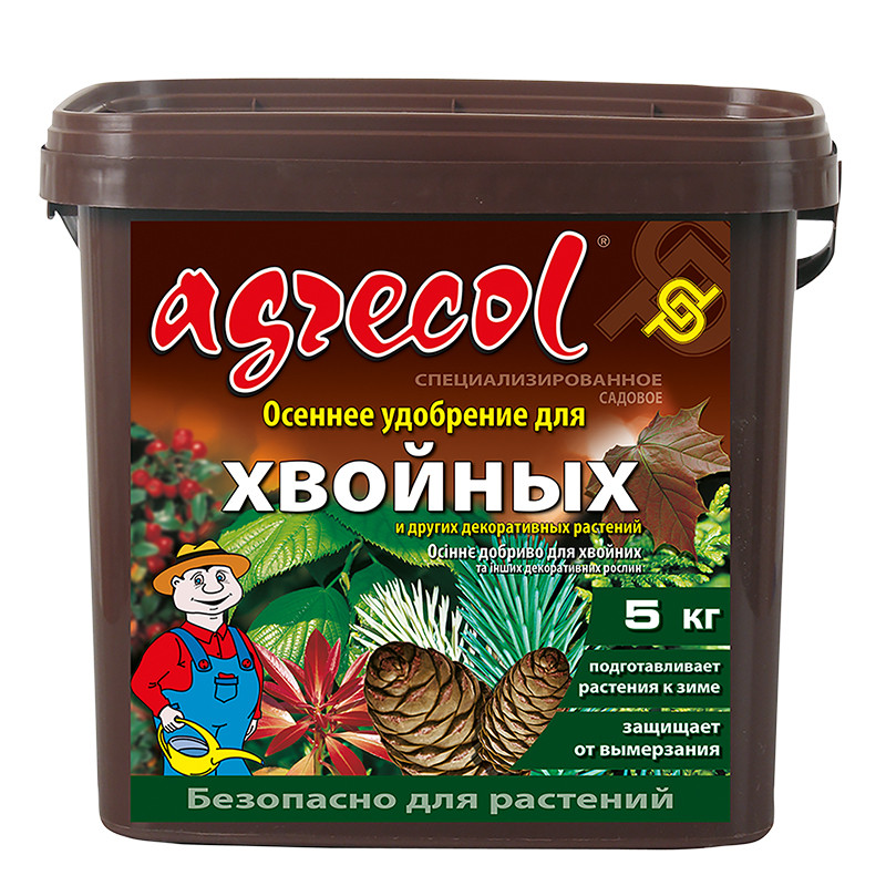 Осіннє добриво для хвойних рослин 0-0-25 Agrecol 5 кг