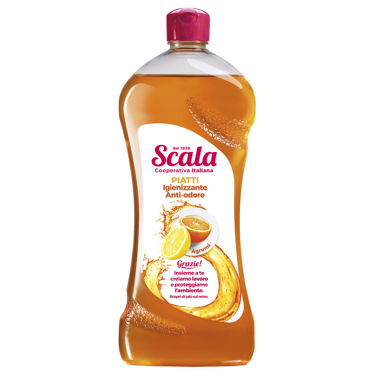 Засіб для миття посуд з ароматом апельсину Scala Piatti Agrumi 750 мл