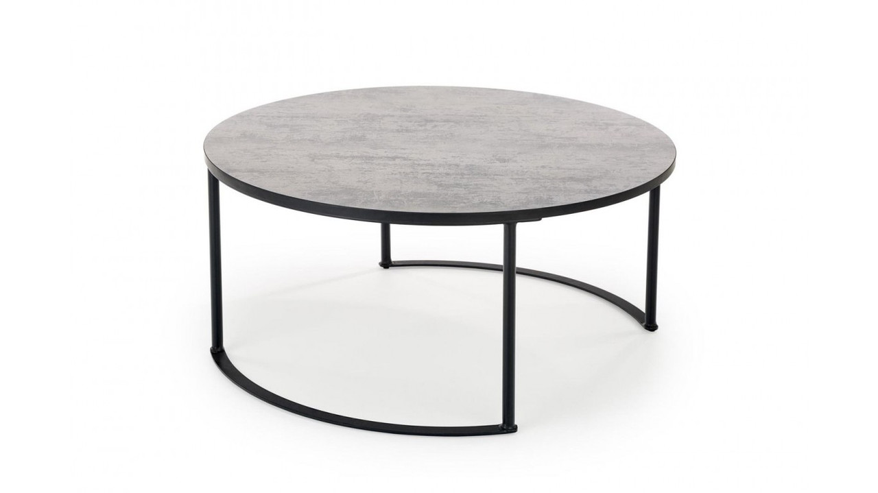 Журнальний стіл Macao 80x80 чорний Halmar, фото 1