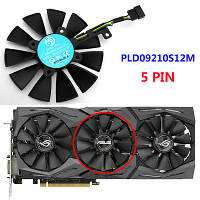 Вентилятор PLD09210S12M PLD09210S12HH ASUS 1080ti 1080 1070ti 1060 1 (5pin)