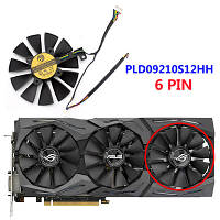 Вентилятор PLD09210S12M PLD09210S12HH ASUS 1080ti 1080 1070ti 1060 1 (6pin)