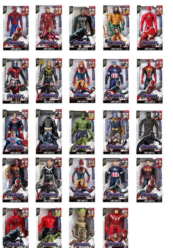 Герої 8818 (60) 24 види, світло, звук, на батарейках, в коробці, фото 1