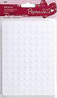Набір заготовок для листівок А6 Docrafts 300г/м Квадратики з конвертами, 4шт Білий PMА373518