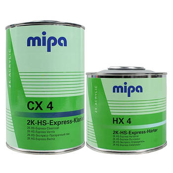 Акриловий експрес лак Mipa HS CX4 1 л (із затвердником HX4 0.5 л)