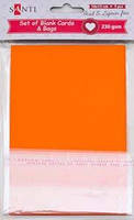 Набір заготовок для листівок 10*15 Santi 230г/м 5шт помаранчеві 952274