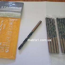 Свердло для металу, 4 мм, поліроване, HSS (Р9), циліндричний хвостовик Starke