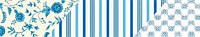 Декоративный скотч MARKS 50мм*10м Цветочный узор синий MR-KMMT-ST1-AN