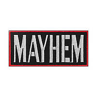 Нашивка Mayhem вишита