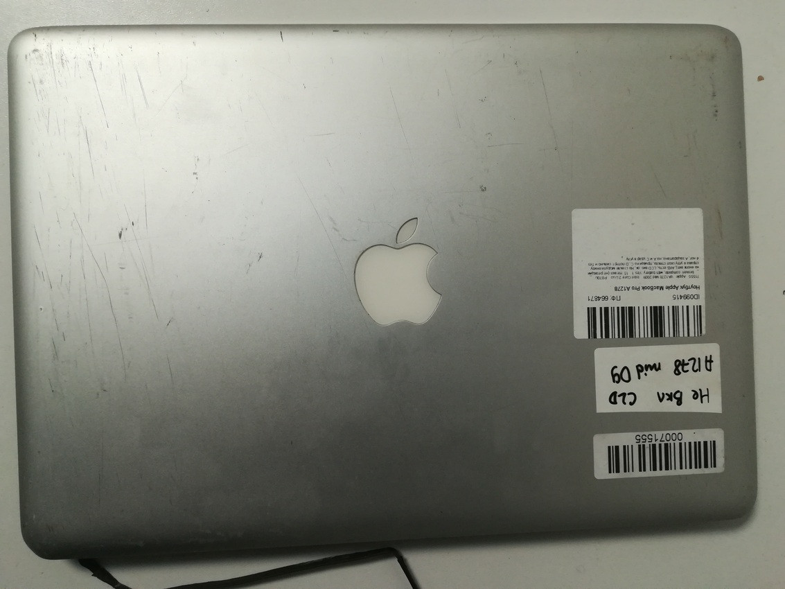 Apple Macbook A1278 Корпус AB (кришка матриці, рамка) + матриця, 2009 бу
