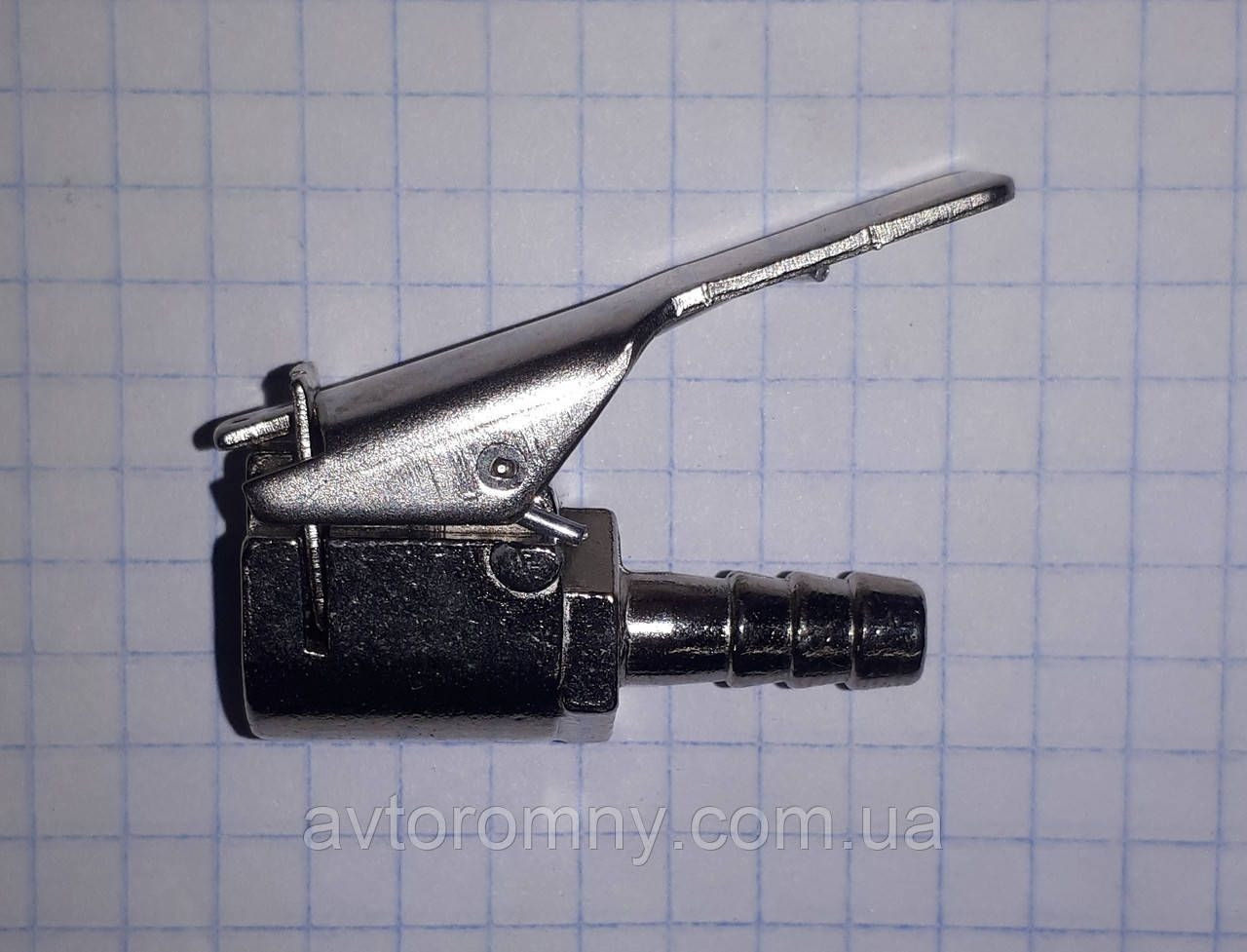 Наконечник штуцер для насоса прищіпка