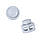 Шнурки з фіксаторами Supretto еластичні, білі (7955-1), фото 2