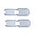Шнурки з фіксаторами Supretto еластичні, білі (7955-1), фото 3