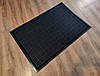 Брудозахисний придверний килим Рубчик квадрат 80х120 см Чорний, фото 10