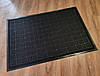 Брудозахисний придверний килим Рубчик квадрат 80х120 см Чорний, фото 4