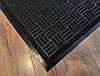 Брудозахисний придверний килим Рубчик квадрат 80х120 см Чорний, фото 5