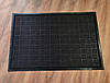 Брудозахисний придверний килим Рубчик квадрат 80х120 см Чорний, фото 9