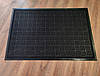 Брудозахисний придверний килим Рубчик квадрат 80х120 см Чорний, фото 6