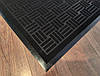 Брудозахисний придверний килим Рубчик квадрат 80х120 см Чорний, фото 2