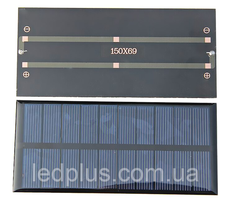 Сонячна панель 5В 1.5Вт 150х69, фото 1