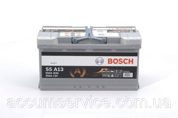 Акумулятор BOSCH S5 AGM SILVER 0092S5A130 95Ач