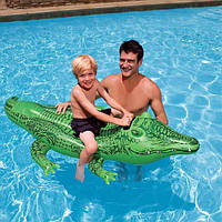 Детский надувной плотик Intex 58546 Крокодилка, GS1, Хорошего качества, круг, круг для плавания, круг шина