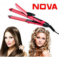 Утюжок Плойка Выпрямитель Nova 2009 С, GS1, Хорошего качества, для волос укладка волос защита, для укладки