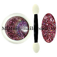 Новинка!Втирка для дизайну нігтів,цукровий корал, №03 (рожевий)