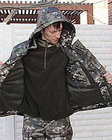 Тактична утеплена куртка-бушлат "Мультикам" розміри від 46 до 66 тканин СОФТШЕЛ, фото 2