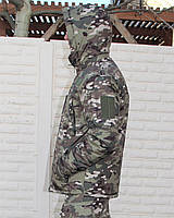 Тактична утеплена куртка-бушлат "Мультикам" розміри від 46 до 66 тканин СОФТШЕЛ, фото 6