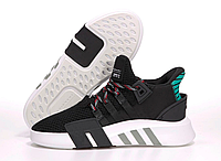 Кроссовки мужские Adidas EQT черные Адидас Эквипмент текстильные. код KD-11591