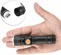 Мощный аккумуляторный фонарик с боковым светом и магнитным креплением 5156-Т, яркий карманный фонарь, Ch5