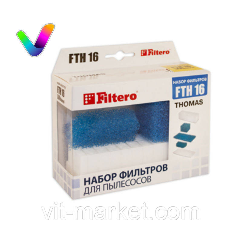Набір фільтрів Filtero для пилососів THOMAS TWIN/GENIUS код FTH 16