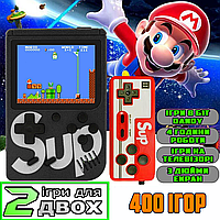 Детская Портативная Игровая приставка Sup game box цифровая ретро 8 бит 400в1 с джойстиком SNP