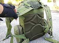 Тактичний армійський рюкзак 55 л, універсальний ранець для ЗСУ з підсумками колір олива, Ch9