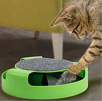 Игрушка для котов (Кот и Мышь) с когтеточкой Fine Pet, Gp, Хорошее качество, Furminator фурминатор, furminator