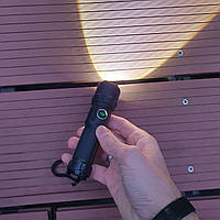 Мощный легкий яркий карманный фонарик с зумом YT213, маленький тактический фонарь на аккумуляторе, Ch8