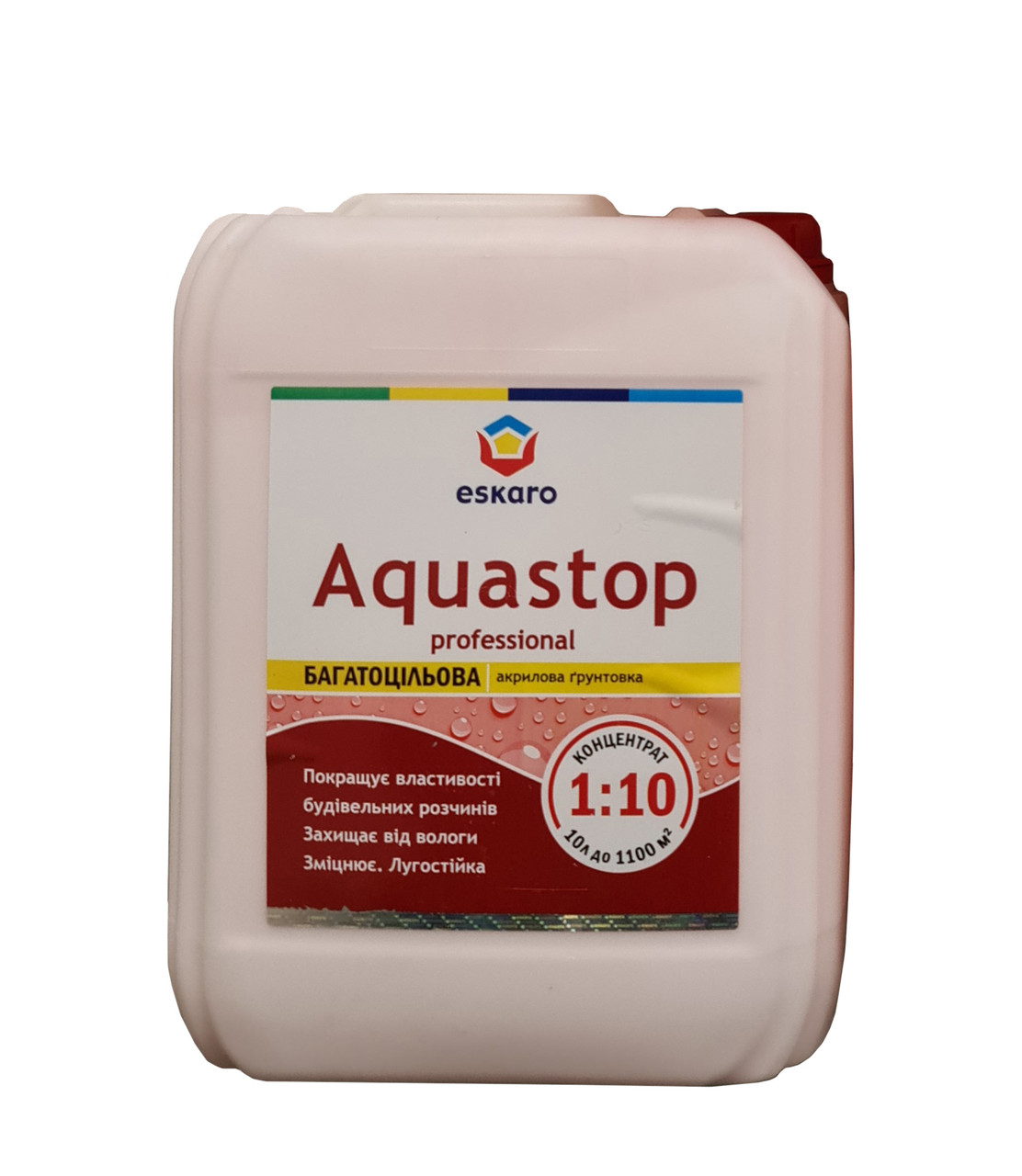 Грунт-концентрат Eskaro Aquastop Professional акриловий, 10л