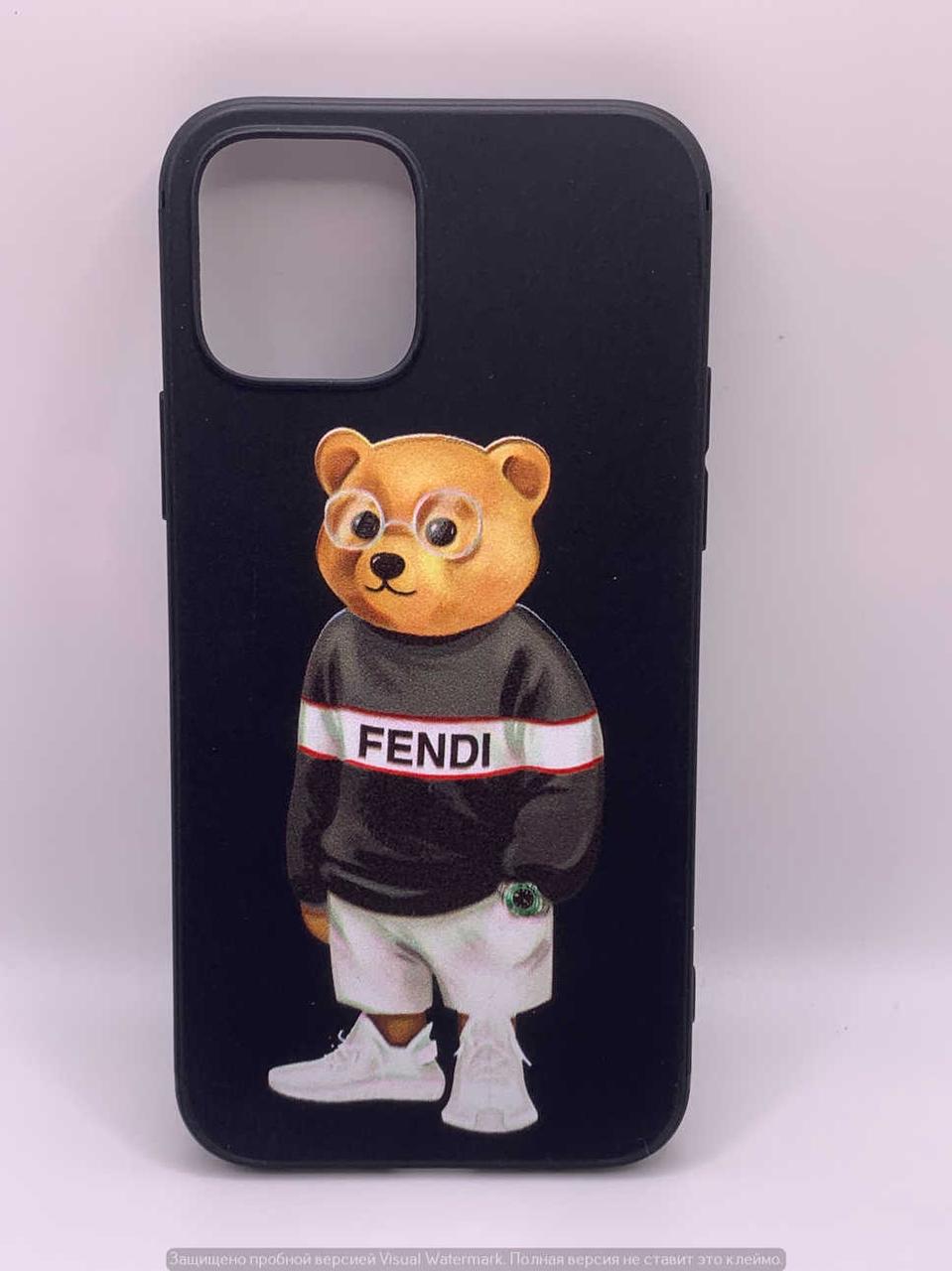 Чохол Bears & Kaws Matt Case (Nprint) iPhone 12/12 Pro (bear fendi) 40084 Китай